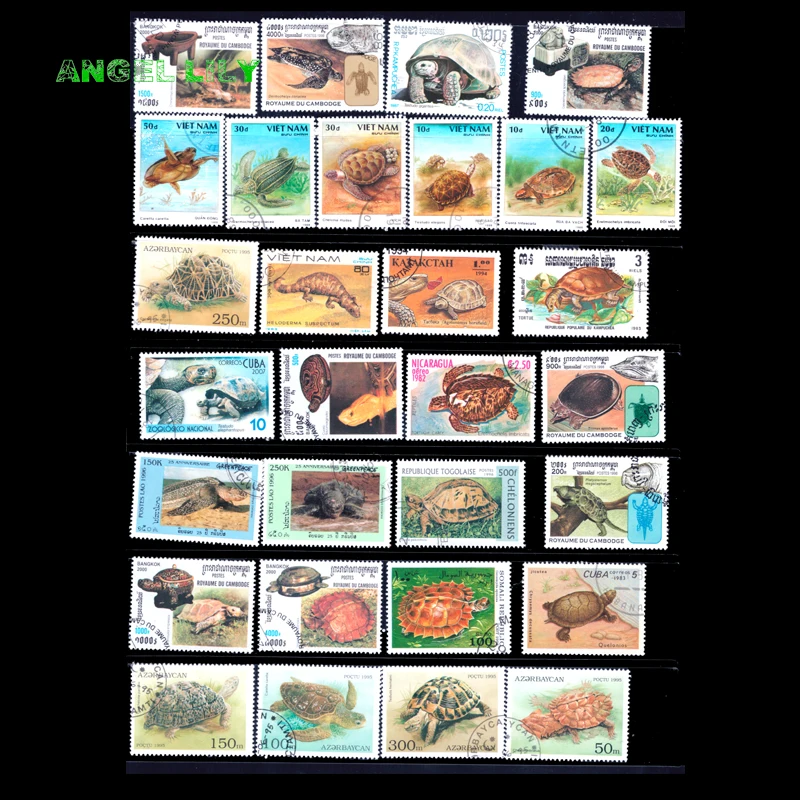 

Reptile 250 PCS All Different Used World Wide Postage Stamps In Good Condition For Collecting