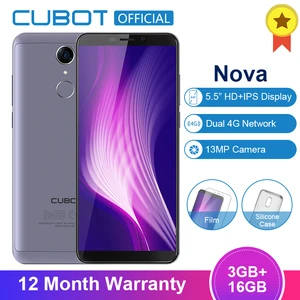 Cubot Нова Android 8,1 18:9 полный Экран 3 GB 16 GB Dual 4G Dual Sim Celular 5,5 