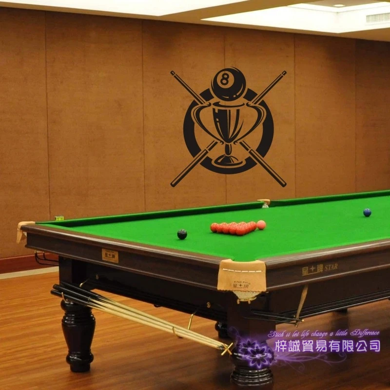 Бильярдная наклейка Snooker постеры виниловые наклейки на стену Декор Фреска