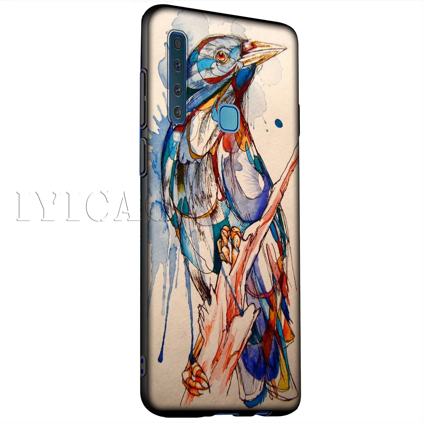 IYICAO Birds on the Tree Flying Coque Shell Silicone Soft Case for Samsung Galaxy A6 Plus A9 A8 A7 2018 A3 A5 2016 2017 Note 9 8 |