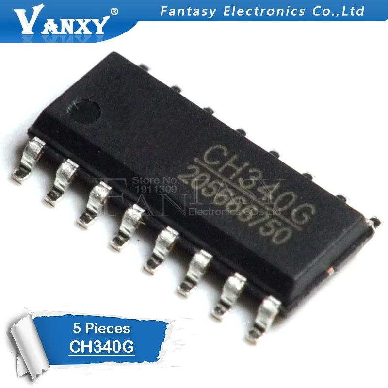 5 шт. CH340G SOP16 340G SOP 16 CH340 оригинальная IC R3 плата бесплатная USB кабель серийный чип|ic