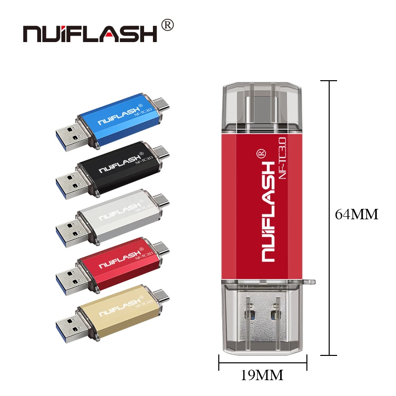 Флеш накопитель Usb Type C 5 цветов 64/32/16 ГБ 128 ГБ|USB флэш-накопители| |