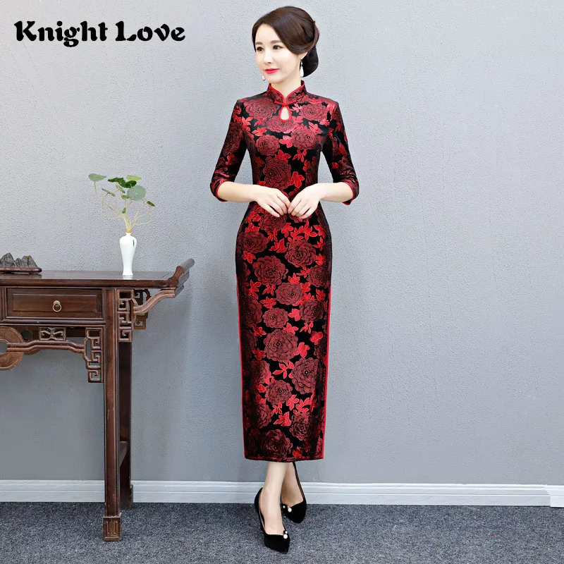 Высококачественное китайское традиционное женское платье Ципао Cheongsam