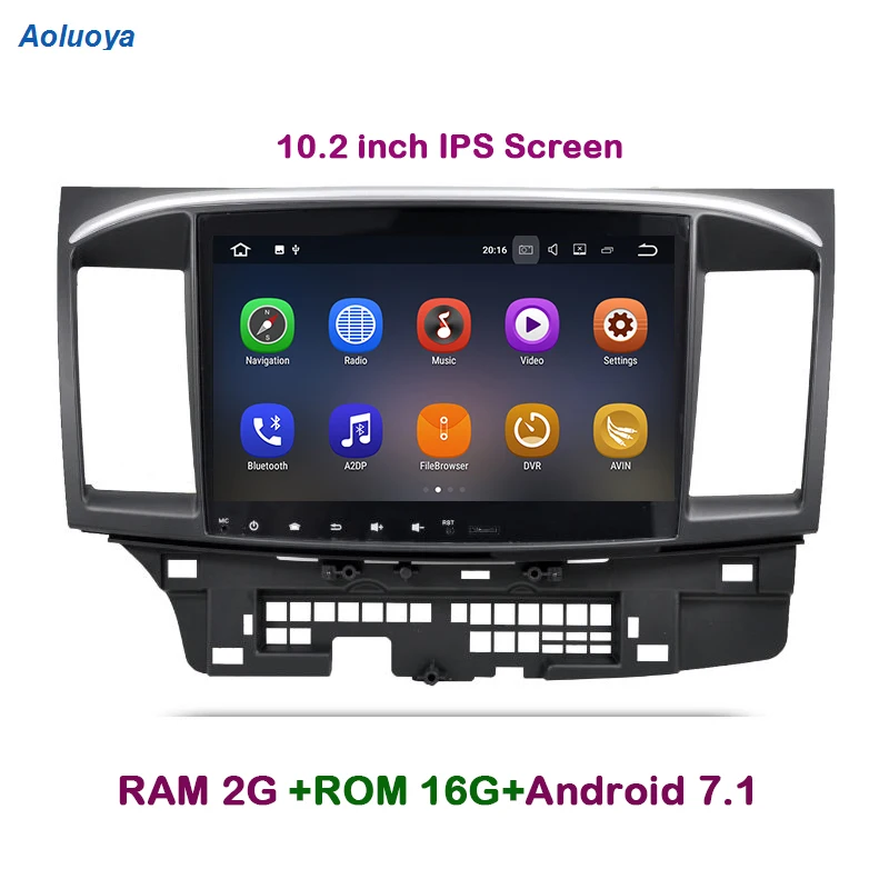Aoluoya 10 2 &quotIPS Гб RAM Android 7 1 автомобильный DVD GPS навигация для Mitsubishi Lancer 2007 2012 2013 2014 2015