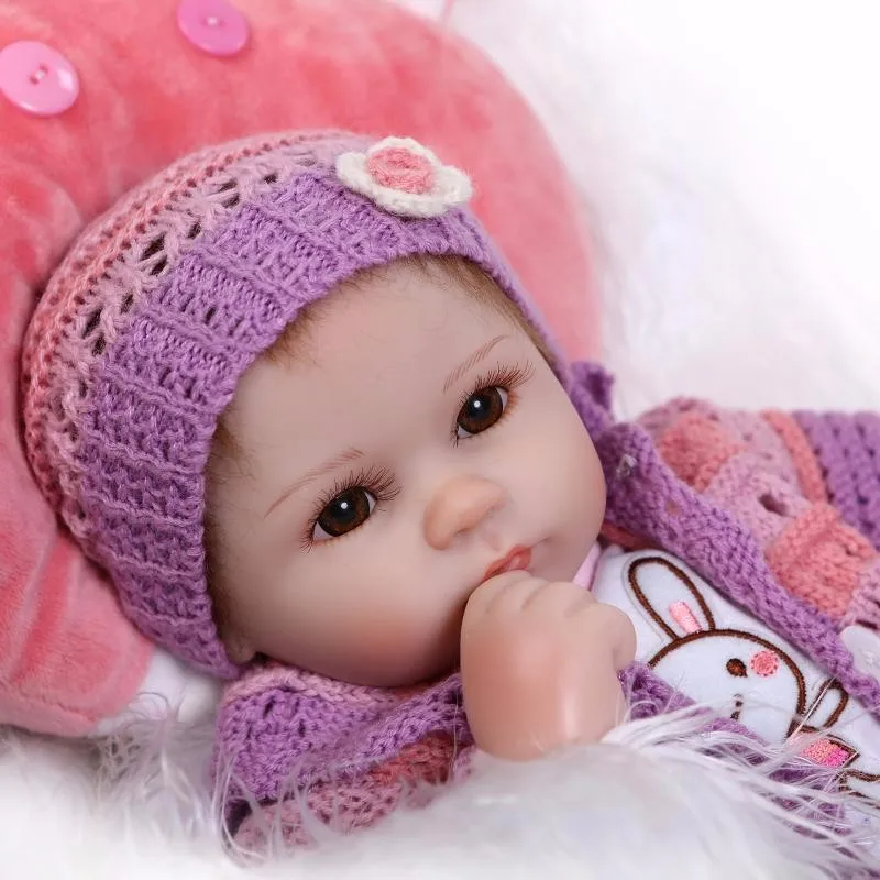 

18" bebe gift doll reborn Silicone Reborn babies newborn reborn Lifelike princess doll boneca babies girls toys