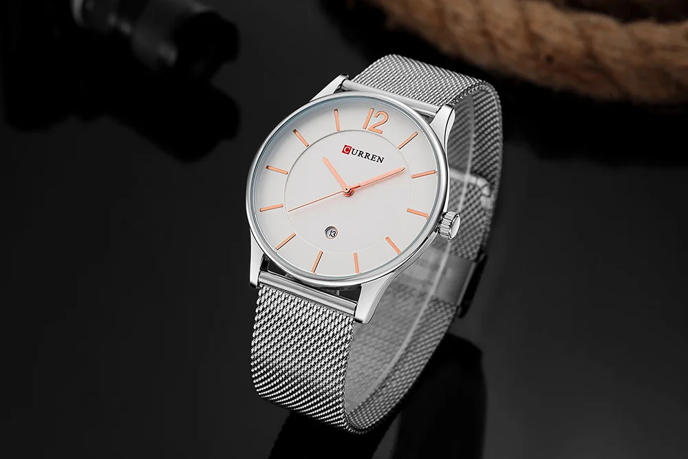 Relogio masculino де Luxo с сетчатым браслетом Для мужчин S Просмотрам Лидирующий бренд роскошные часы Для мужчин тонкие модные часы Для мужчин Кварцевые наручные часы
