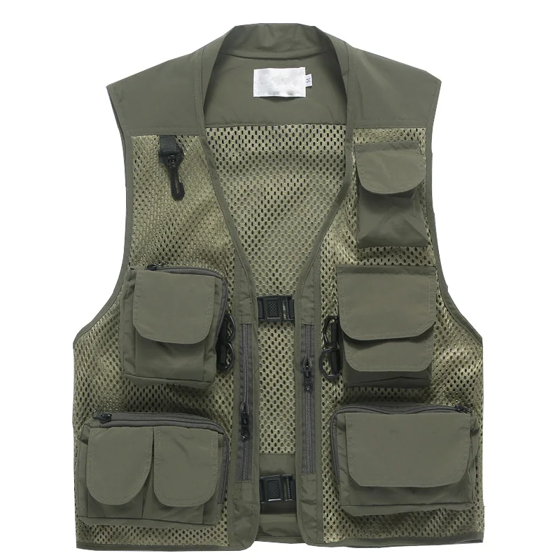 2021 Новый Повседневный свободный сетчатый мужской жилет XXXL летний Рабочий с