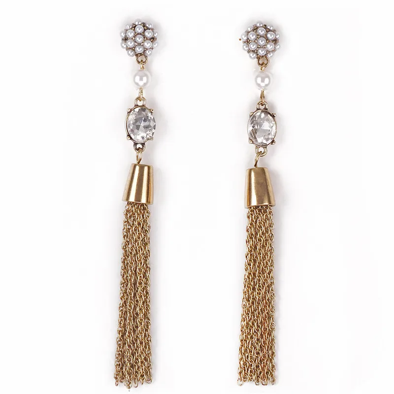 Новинка 2018 модные ювелирные изделия искусственный жемчуг драгоценные камни и