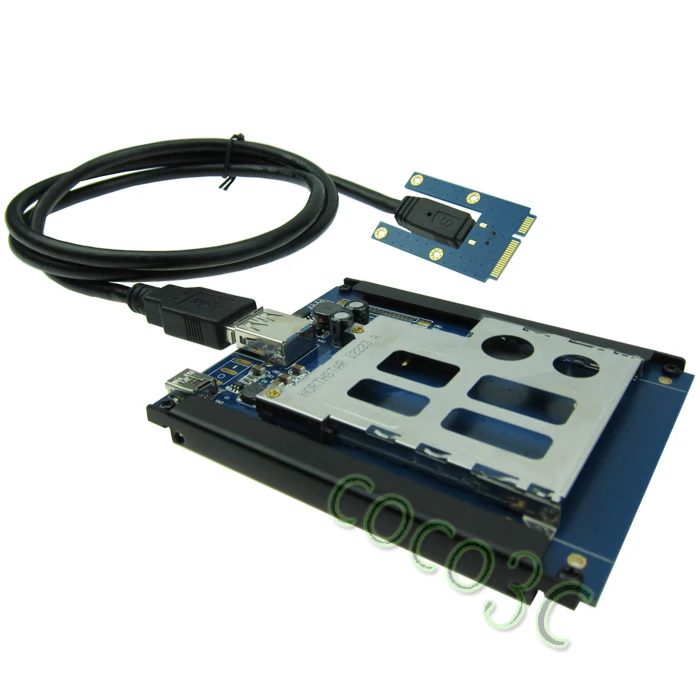 Половина/полный Размеры Mini PCIe USB 2.0 для expresscard 54/34 слот адаптер PCI Express карты мини