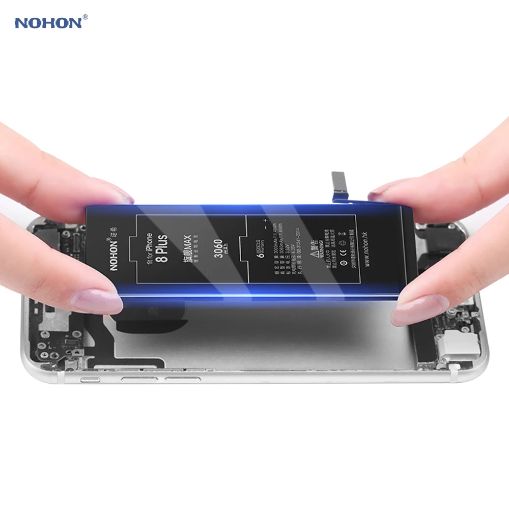 Аккумулятор Nohon для iPhone 8 Plus P 3360 мАч | Мобильные телефоны и аксессуары