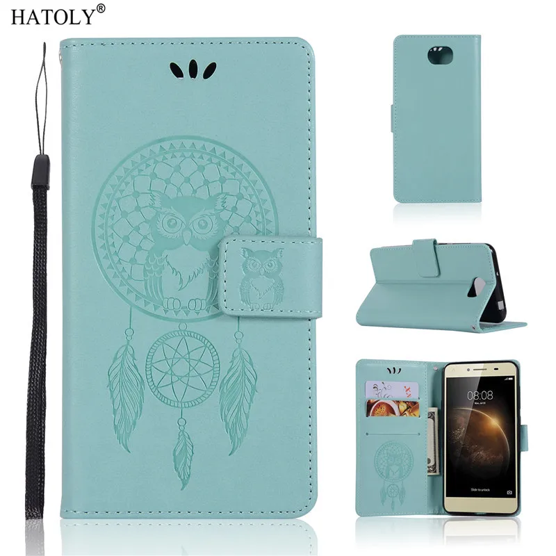 

Huawei Y5 II Case Flip Cover Silicone Back Cover Funda Huawei Y5 II Leather Wallet Case Card Holder Capa Bumper Huawei Y5 II Y52