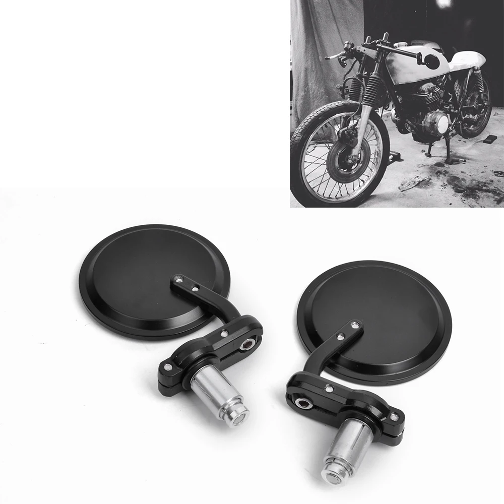 

Universal Handlebar Mirror CNC Motorcycle 7/8" 22mm Handle Bar End Mirrors Rearview Side Mirrors