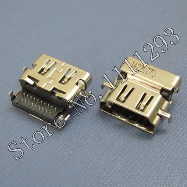 10 шт./лот разъем HDMI Jack для HP Lenovo G485 G490 N585 N586 B51 30 35 80 etc ноутбука 19 контактный