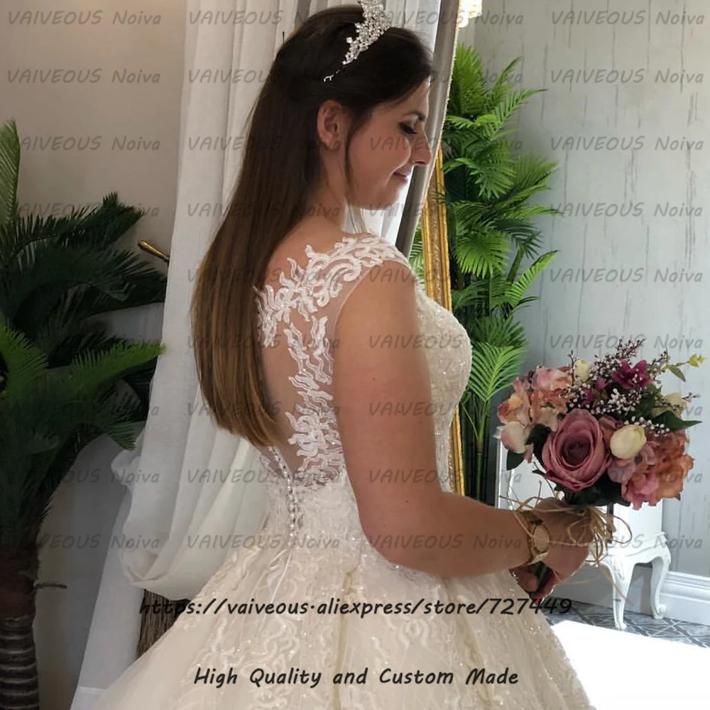 Vestido Novia свадебное платье Matrimonio модное кружевное бальное платье с v-образным вырезом, свадебное платье, большие размеры, Женское Платье de Mariee