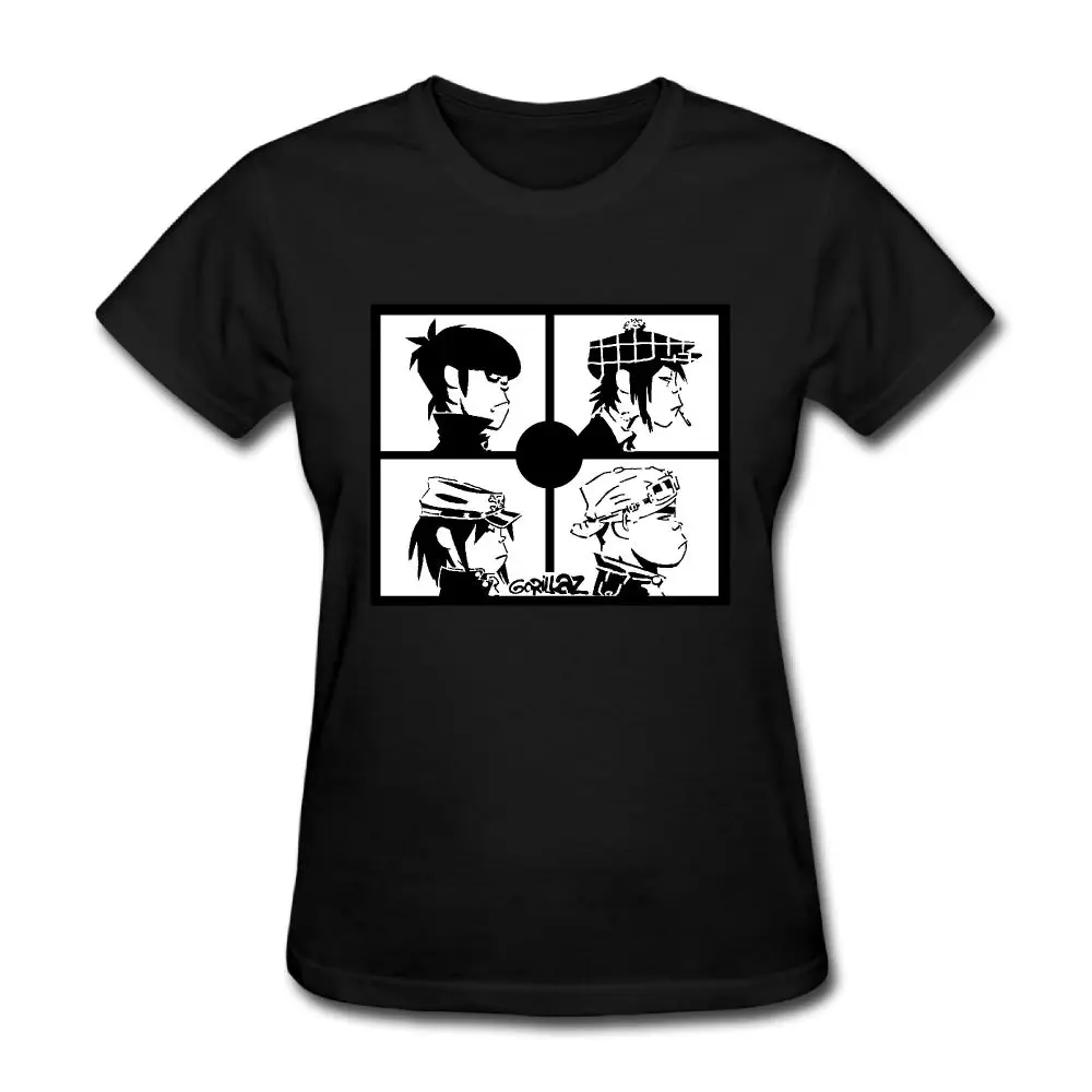 Женские футболки с 3d принтом SAMCUSTOM Gorillaz забавные повседневные женские Топы Harajuku