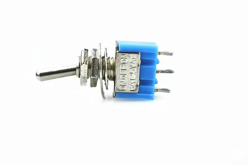10 шт. MTS 103 AC 125V 6A 3 х контактный переключатель Кулисный Переключатель ВКЛ/ВЫКЛ/на