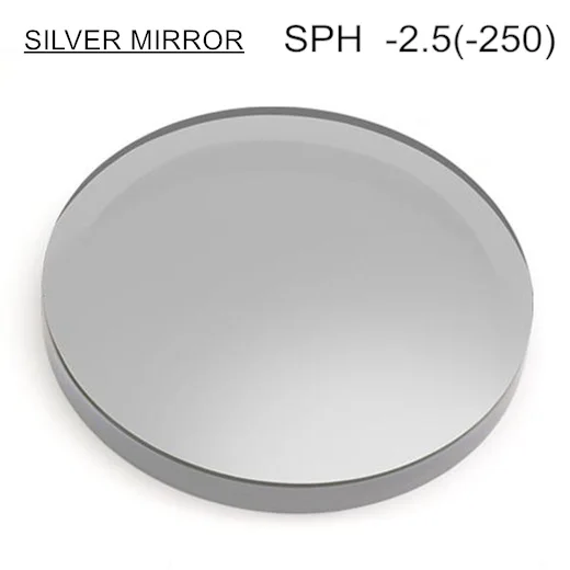 SILVER -2.5(-250) SUMONDY SPH от 0 до-6,0 солнечные очки с диоптриями при близорукости для мужчин и женщин зеркальная линза поляризованные водителя солнцезащитные очки с заклепками корректирующие близорукие очки цветные линзы UP005 - Цвет линз: SILVER -2.5(-250)