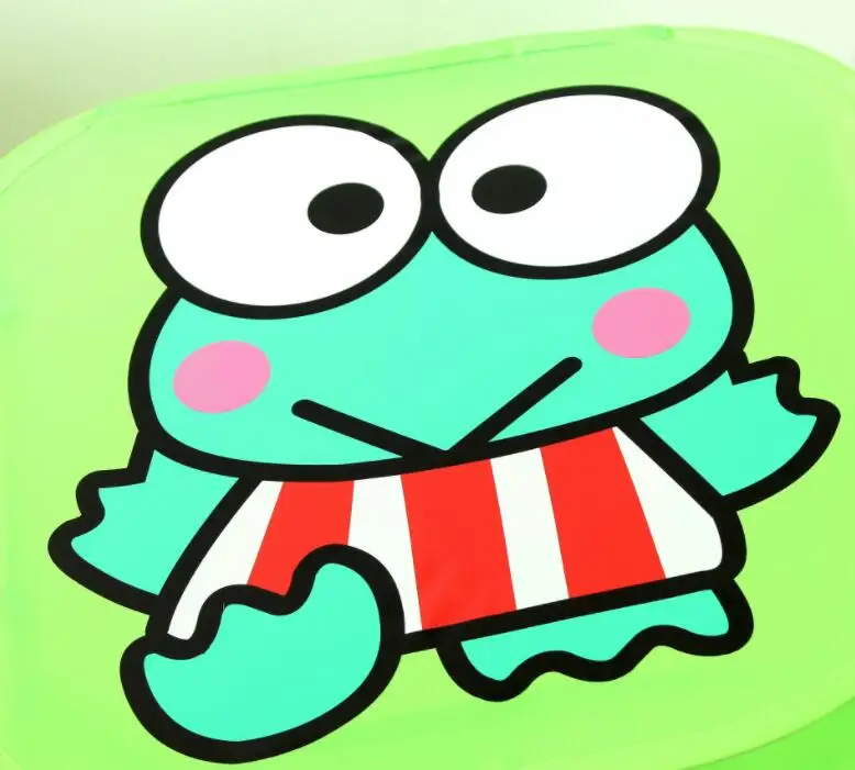 frog Четверка покрытая симпатичным животным мусором коробка для хранения большая корзина для хранения белья Прачечная детская корзина для хранения игрушек - Цвет: frog