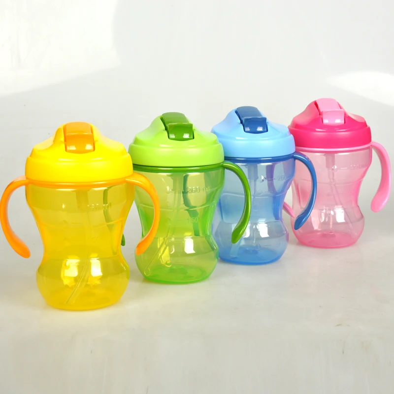 260 мл детские чашки дети бутылки для воды в соломе двойной изоляцией учатся