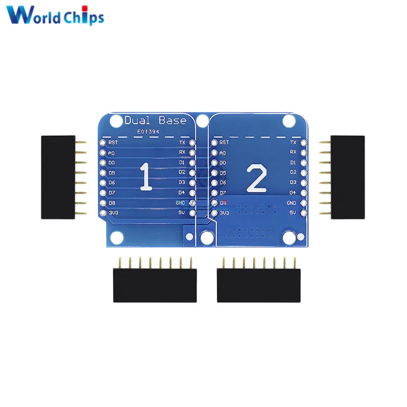 Для Wemos D1 Мини двойная розетка двойное основание щит NodeMCU ESP8266 разработка Базовая