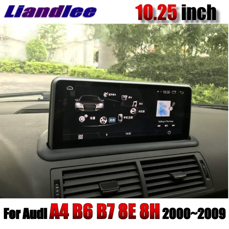 Автомобильный мультимедийный плеер NAVI 10,25 дюймов для Audi A4 S4 B7 8E 8H 2000~ 2009 Радио сенсорный экран Wifi gps CarPlay навигация - Цвет: Audi-A4