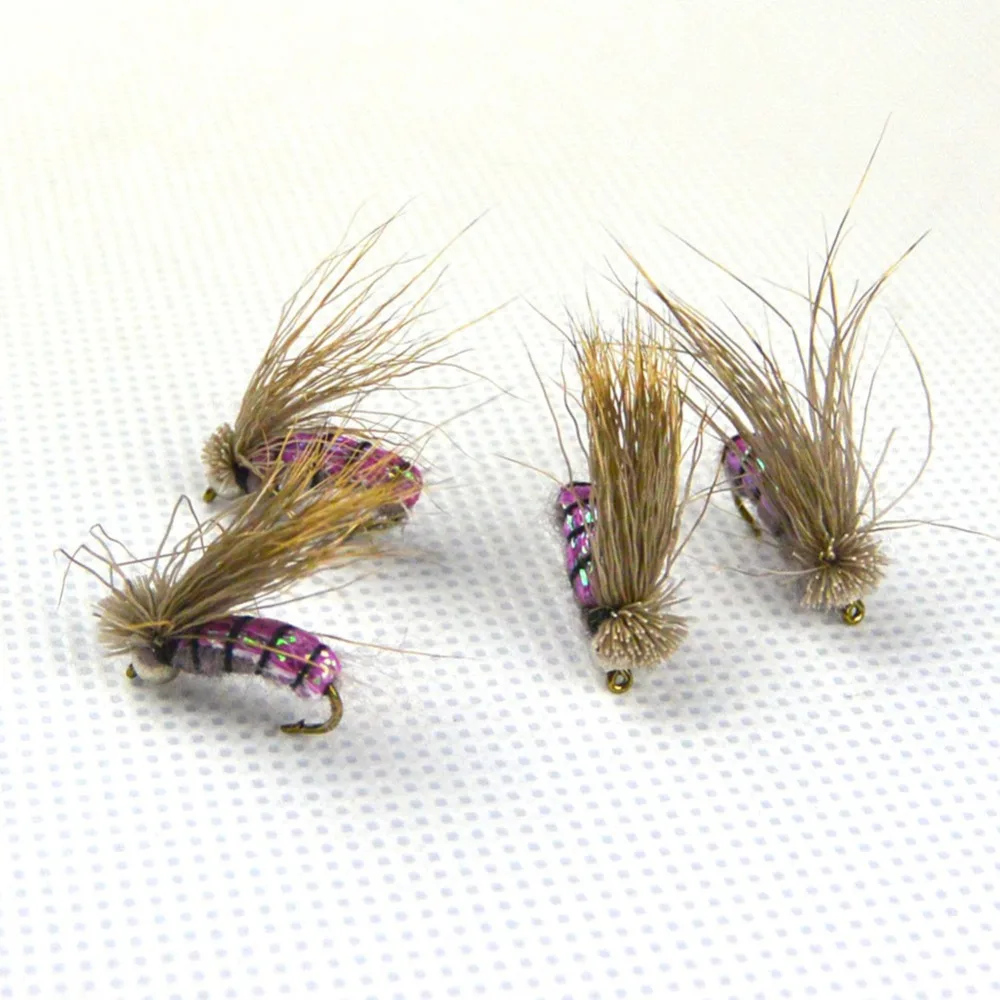 40 pcs/set Dry Fly Hooks Fishing Trout Salmon Flies Fish fishing Single Hook | Спорт и развлечения