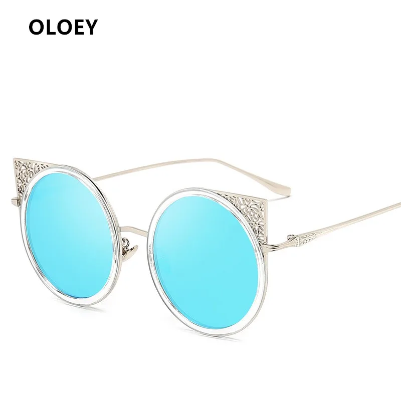 Новинка европейские и американские трендовые солнцезащитные очки OLOEY в круглой