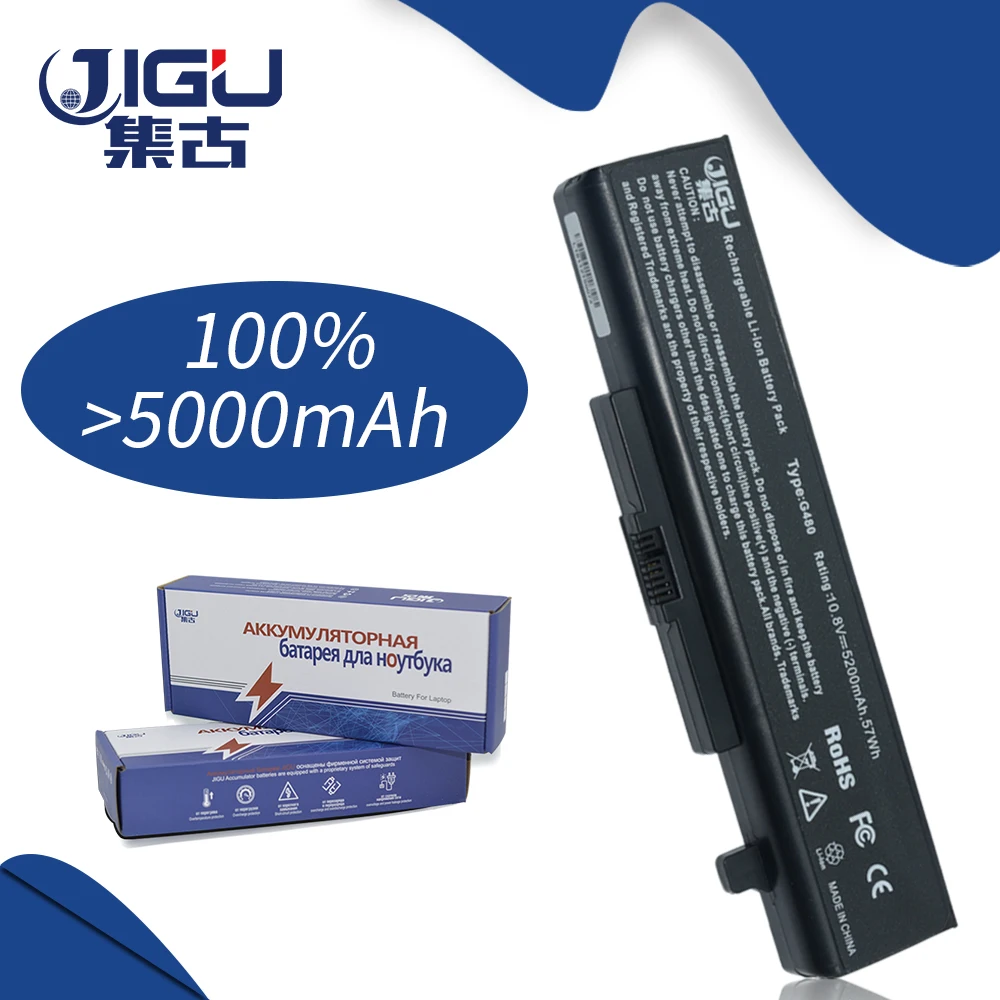 Сменный аккумулятор JIGU G480 для ноутбука Lenovo Y485 G480A G580 Z380 L11S6Y01 Y580 L11L6Y01 Y480 Z380AM V480 G485