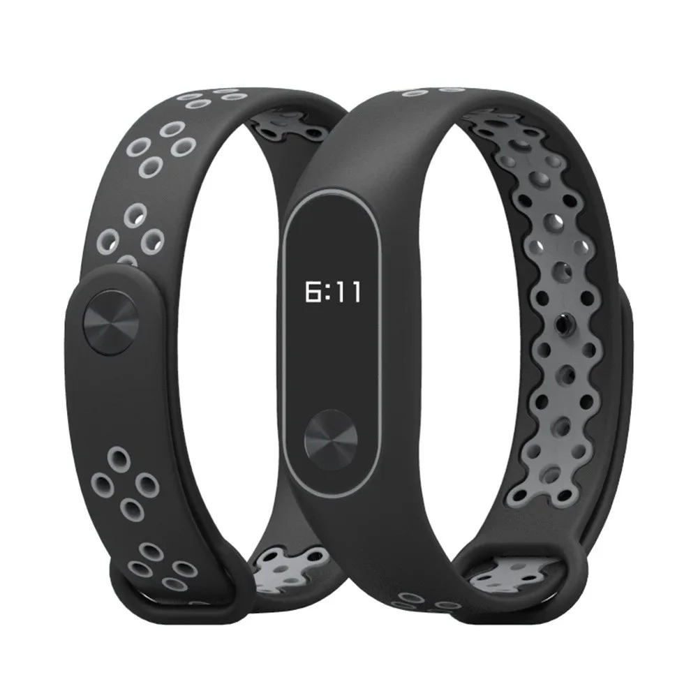 Для Xiaomi Mi Band 2 Прочный сменный ТПУ анти-офф Браслет спортивный браслет# NE807