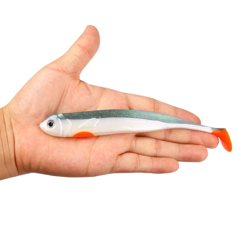 YTQHXY 2 шт./партия Мягкая приманка ручной работы 150 мм 16 г морская наживка Shad
