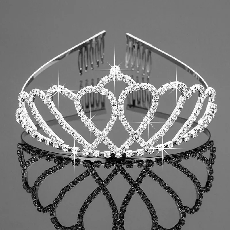 zcd043 Роскошный свадебный Кристальные тиары и короны принцессы queen Pageant тиара для выпускного вечера Свадебный ободок аксессуары для волос - Окраска металла: zcd043