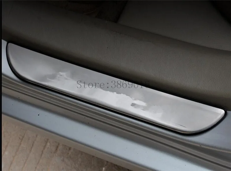 Для Toyota Corolla 2007 2008 2009 2010-2013 E140/E150 Накладка на порог из нержавеющей стали аксессуары для педалей с логотипом