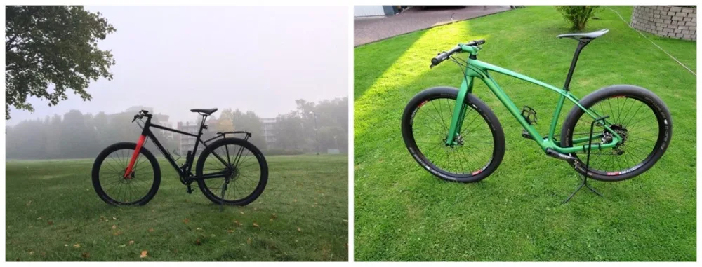 Жесткая рама и вилка углеродный руль MTB фреймов углеродного волокна набор рамок для горных велосипедов 29er* 15/17/19/21 ''с 29er вилка