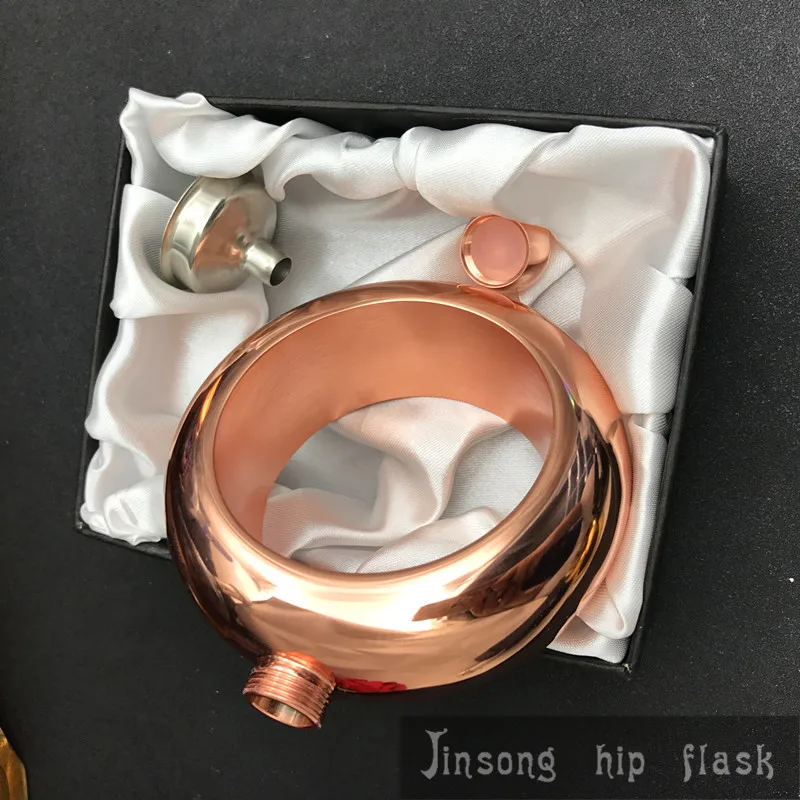 Браслет-фляжка браслет женский в подарок 4 унции высокое качество розовая