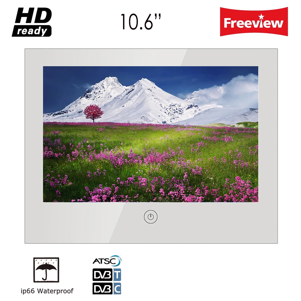 Souria 10 6 дюймов Исчезающие волшебное зеркало Душ ТВ IP66 Водонепроницаемый отель