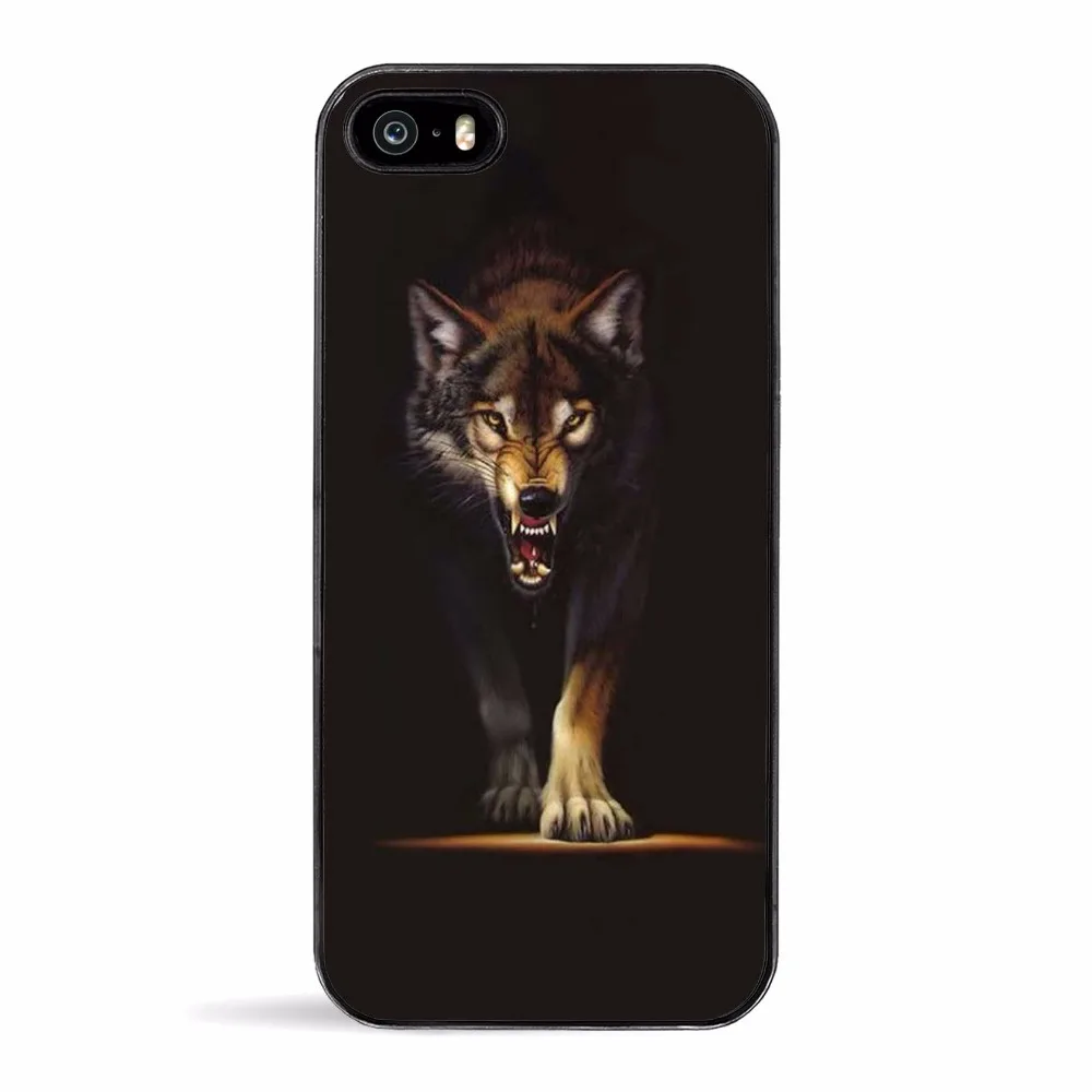 Свирепый персональный волчий узор чехол для телефона iPhone 5S 5 SE 6 6S 6plus 7 7plus |