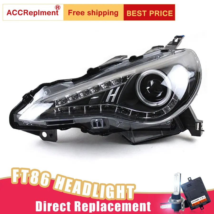 

2Pcs LED Headlights For Toyota FT86 led car lights Angel eyes xenon HID KIT Fog lights LED Daytime Running Lights