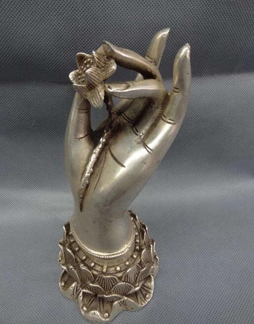 Оптовая продажа с фабрики Китайский серебряный буддийский лотоса kwan-инь