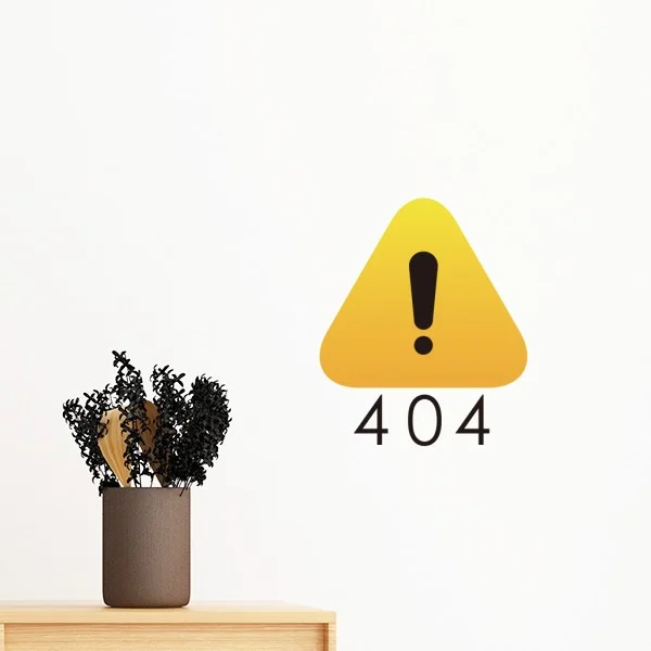 Программатор интерфейса 404 страница ошибки молния HTML Съемная Настенная Наклейка