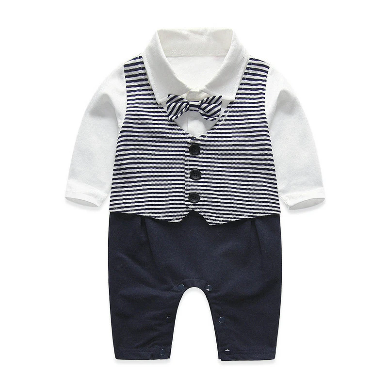 2Piece/0-24Months/Spring Autumn Baby Boys 1st Birthday Clothes White Gentleman Suits Jackets+Rompers Infant Clothing Sets BC1148 |
