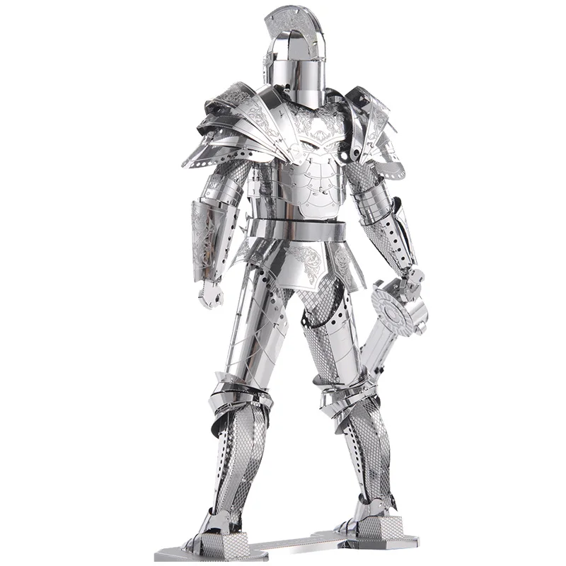 

Black Knight Armor Soldier P079-S Metal Model DIY laser cutting Jigsaw puzzle model Piececool 3D Nano Puzzle Toys for adult Gift
