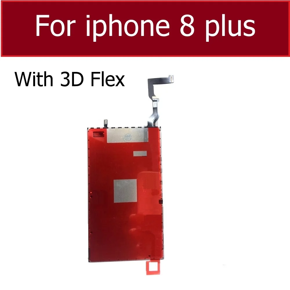 ЖК-дисплей с подсветкой панель для iPhone 6S 7 8 Plus Подсветка ЖК-экрана пленка с 3D сенсорной функцией гибкий кабель Замена - Цвет: For i8p with 3D