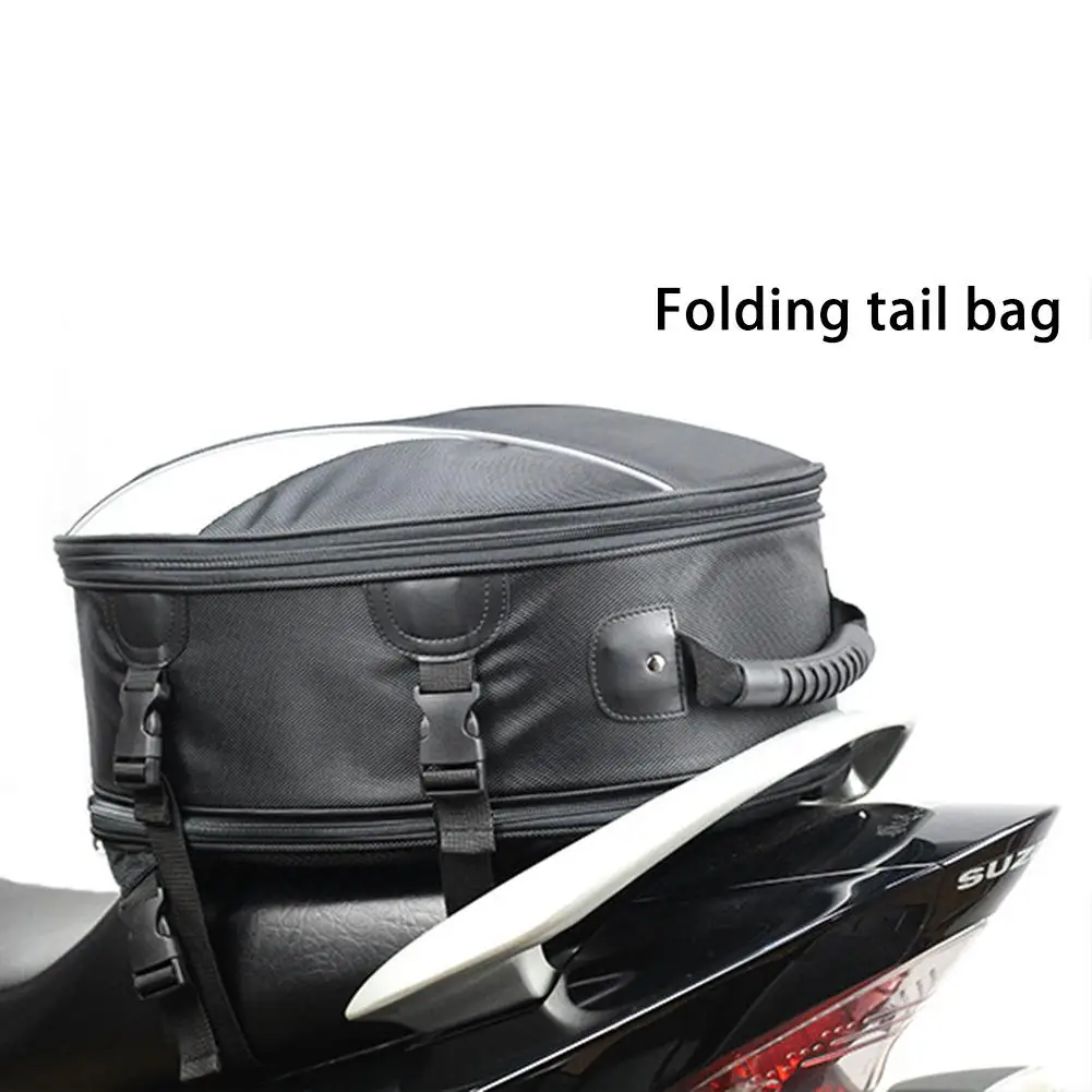 New Motorcycle Tail Bag Multifunctional Waterproof Sports Seatback Tool Luggage Carry Bike Storage Tank |