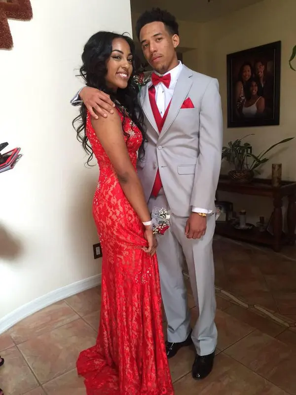 Женское вечернее платье русалка кружевное до пола с V образным вырезом без