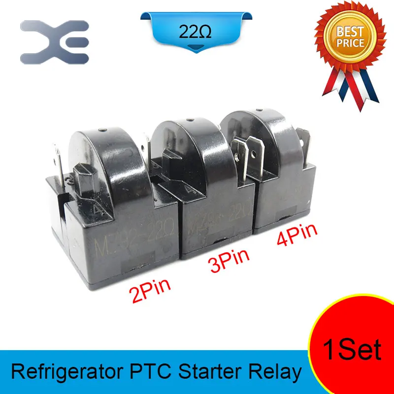 3 шт. стартовые части 2PIN 3PIN 4PIN 22OHM аксессуары для холодильника PTC дисплей стартер