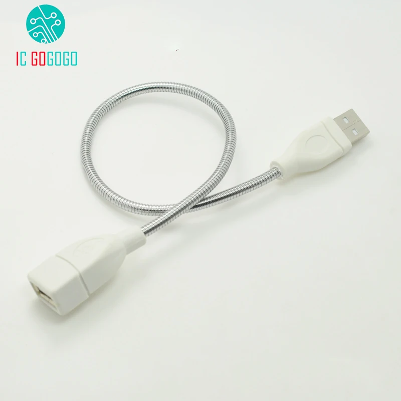 Гибкий металлический Удлинительный кабель USB штырь гнездо 28 см|cable male|cable male to