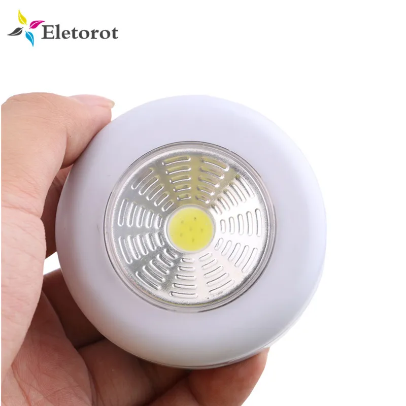 Eletorot мини портативный светодиодный ночник на батарейках Карманный белый свет