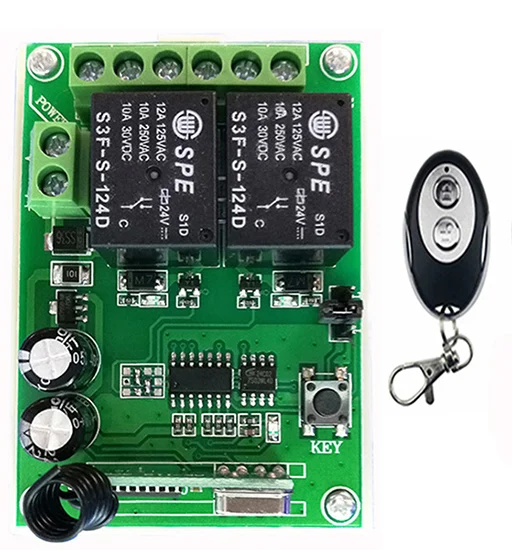 DC24V 2CH RF беспроводной фотоприемник + передатчики формы ellipse обучающий