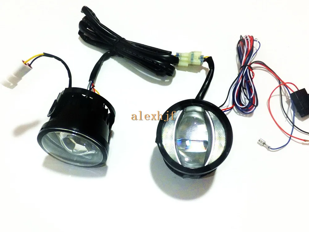 July King 1600LM 24 Вт 6000 К светодиодный светильник Q5 объектив противотуманная фара+ 1000LM 14 Вт дневной ходовой светильник s DRL чехол для Infiniti G25 G37 Sedan