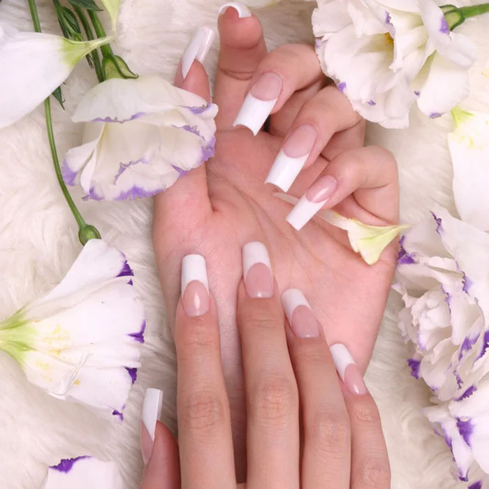 CoolMall-10 size False Nail 500pcs Artificial Acrylic French Art Tools | Красота и здоровье